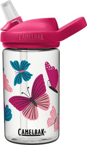 [886798030616] Botella Eddy Kids 400ml Mariposas Transparente Camelbak