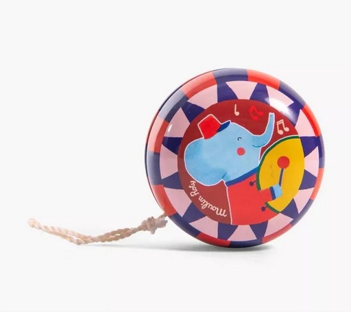 [720392] Elephant Yo-Yo Les Jouets Métal Moulin Roty