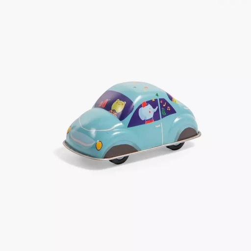 [720397] Blue Friction Car Les Jouets Métal Moulin Roty