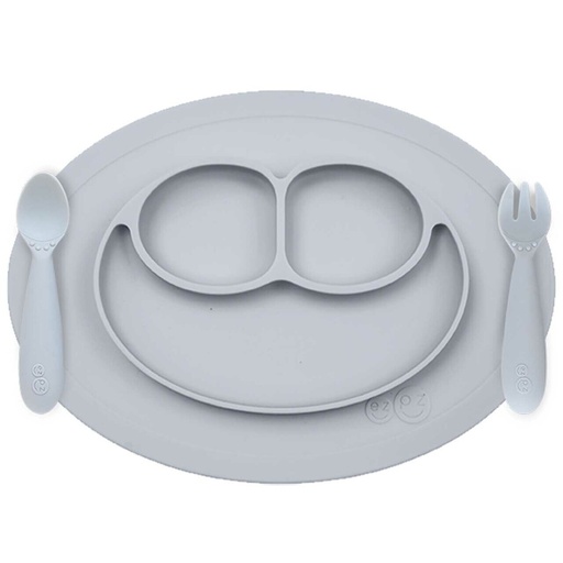 [818156022568] Mini Feeding Set Pewter