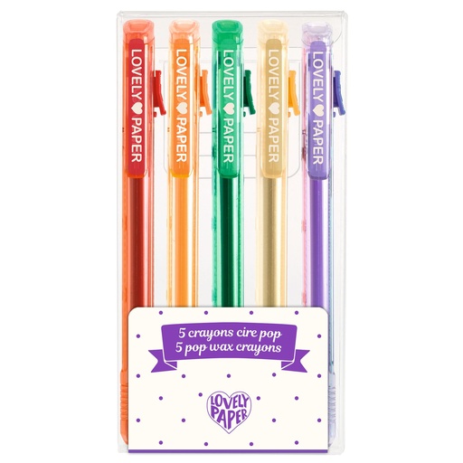 [DD03792] 5 Pop Wax Crayons Djeco