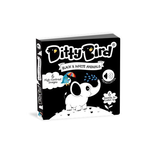 [DB034] Black And White Animals Ditty Bird