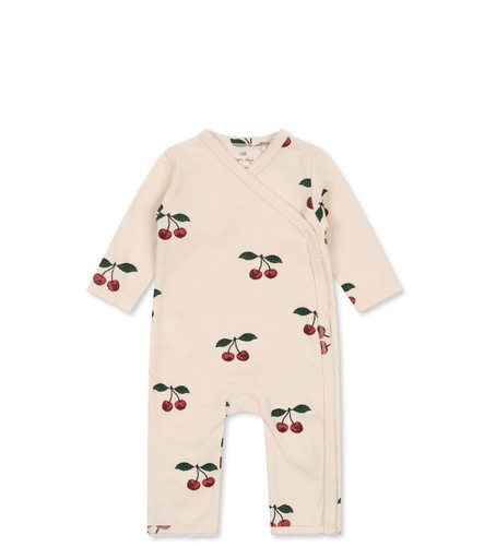 [KS5898-GC01] Basic Newborn Onesie Gots - Ma Grande Cerise 0-1M Konges Slø