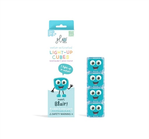 [850016823120] 4 cubos Iluminados Act. por Agua - Azul Glo Pals