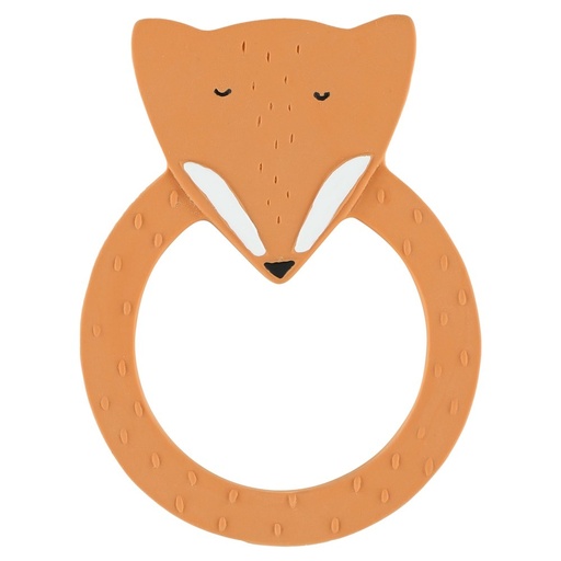 [37-663] Baby Natural Rubber Round Teether Fox Trixie