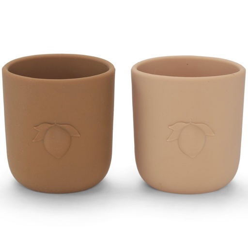 [KS2671-RC] 2 Pack Lemon Cups Rose Sand/Caramel Konges Sløjd