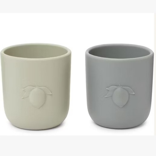 [KS2671-GW] 2 Pack Lemon Cups Warm Grey/Whale Konges Sløjd