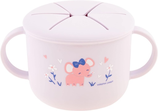 [794866246664] Taza silicona Snacks lila elefante Stephen Joseph