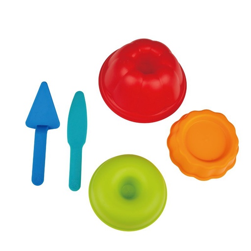 [6943478022072] Set 3 Moldes + 2 Espatulas Para Hornear Hape