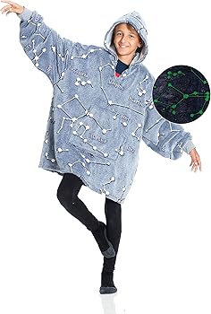 [8006843013032] Poncho Glow 4-12 años Constelaciones Kanguru