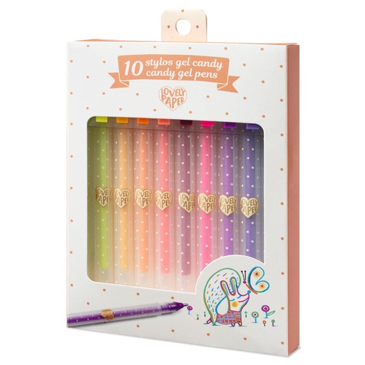 [DD03779] 10 Candy Gel Pens Djeco