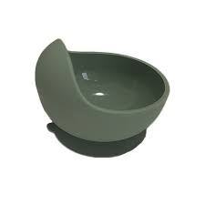 [608011943882] Bowl silicona con ventosa verde sage Storki