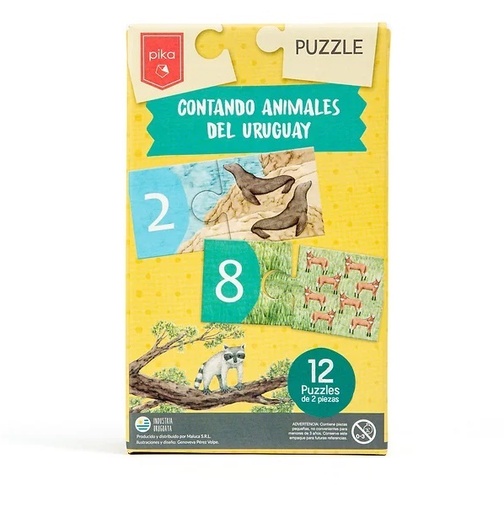 [7730997970187] Puzzle Contando animales del Uruguay Pika