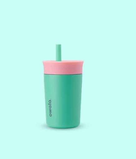 [847280076222] Vaso termico con sorbito Acero inoxidable Verde/Rosa Owala