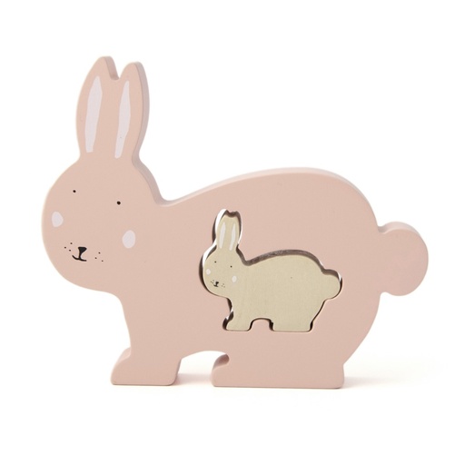 [36-173] Wooden Puzzle Mrs. Rabbit Trixie