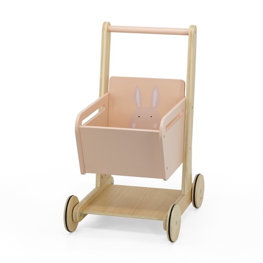 [36-550] Wooden Shopping Cart - Mrs. Rabbit Trixie