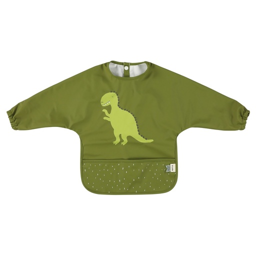 [96-328] Waterproof Long Sleeve Babero - Mr. Dino Trixie