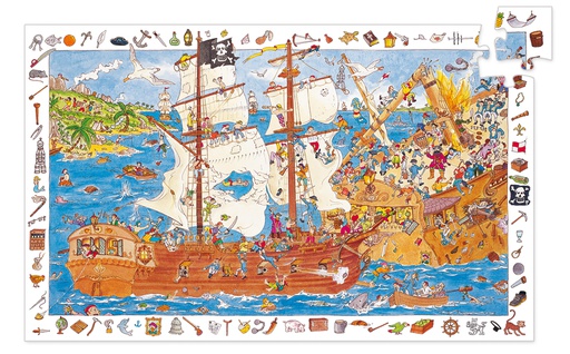 [DJ07506] Pirates - 100 Pcs Djeco