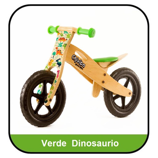 [8889000042959] Bici - Verde Dino/ Beach/ Animalitos Chivita