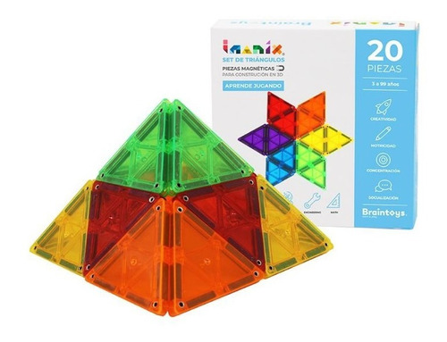 [IMA-ET20] Imanix 20 Triangulos Braintoys