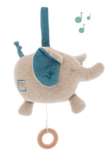 [669057] Muñeco Musical Elefante Baobab Moulin Roty