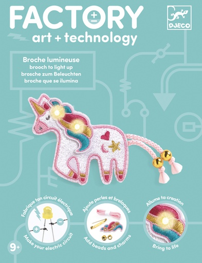 [DJ09321] Brooch - Sweet unicorn Design by by Djeco