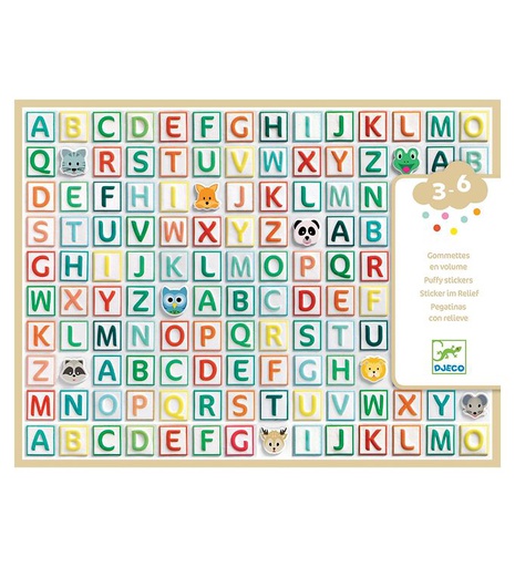 [DJ09078] Alphabet stickers Design by by Djeco